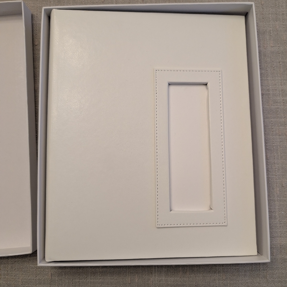 Photo Booth Album Slip-in Album WHITE with Storage Box Wedding Album Guestbook - Picture 2 of 4